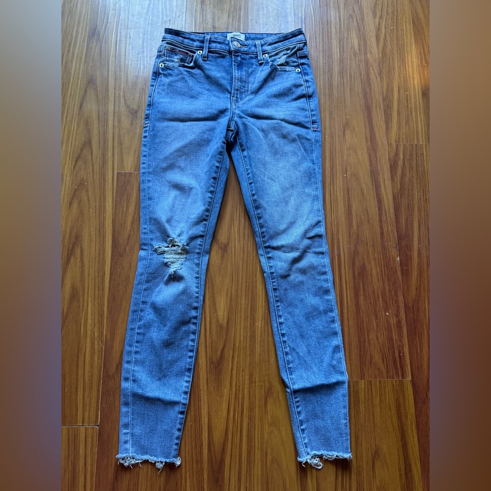 Women's Blue Distressed Jeans size 00